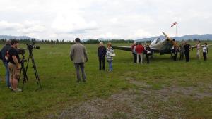 Slovenec, ki je preletel stoletje, snemanje sorodnikov Jurija Kraigherja Žoreta